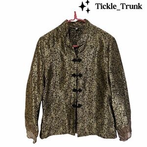 Gold and Black Women's Blazer